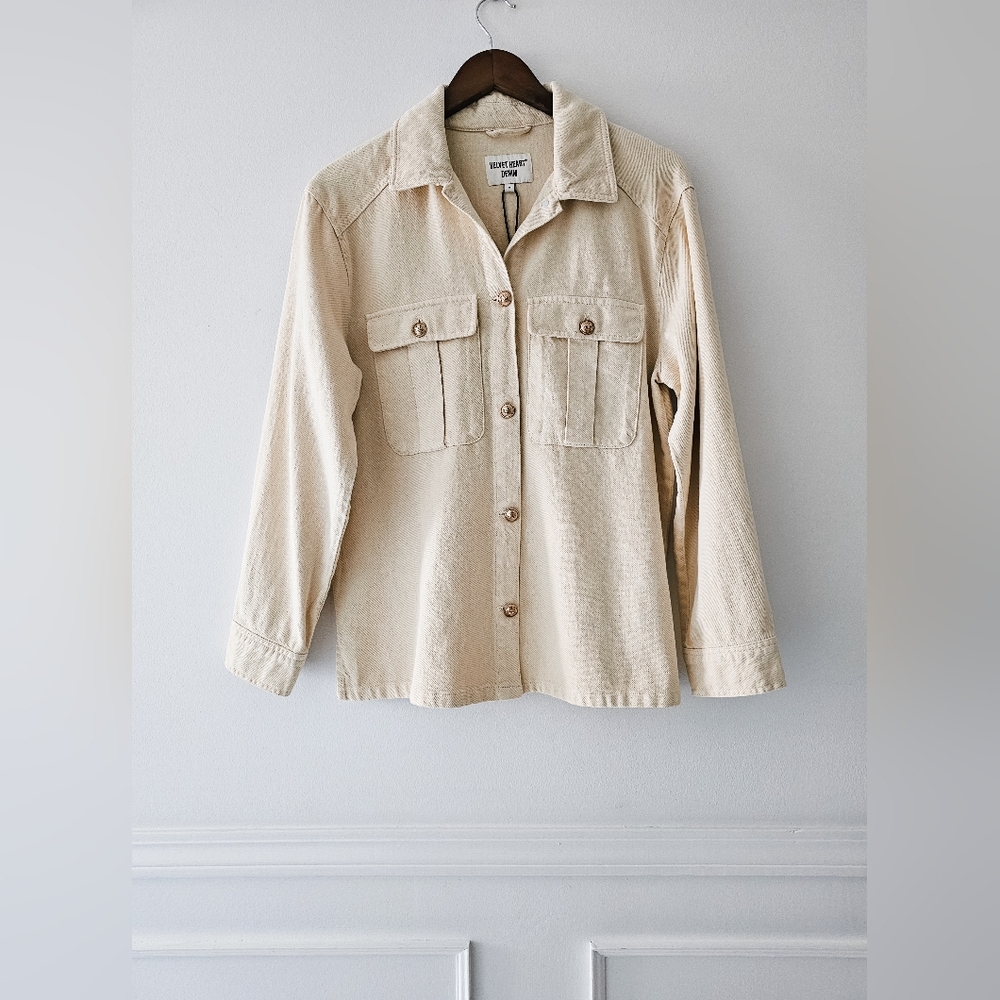 Velvet Heart Shirt Jacket